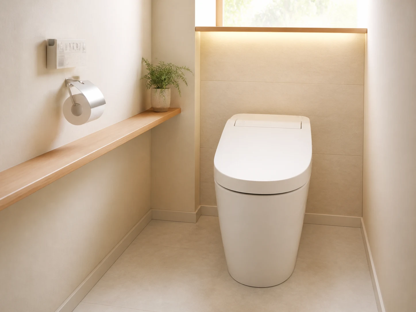 清潔で落ち着けるトイレリフォーム